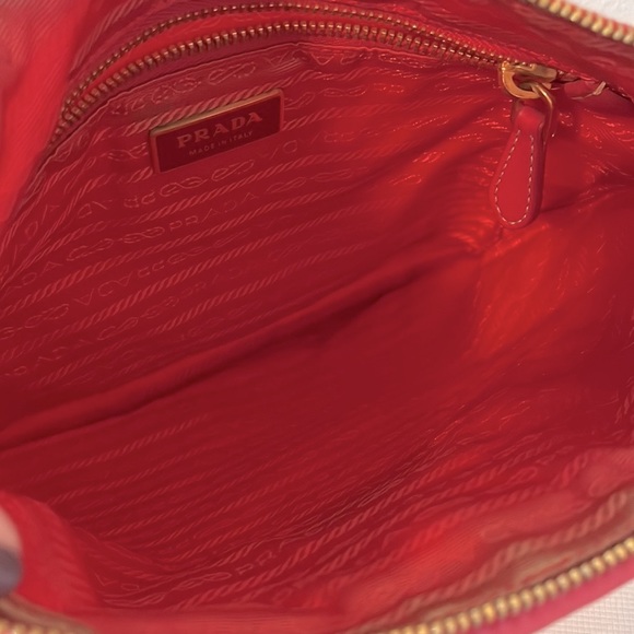 Prada Hot Pink Fiocco Bow Tessuto Nylon Crossbody - Picture 6 of 15